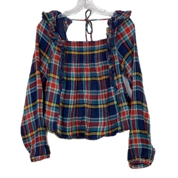 NWOT Free People We The Free Siena Plaid Pullover - Picture 2 of 5